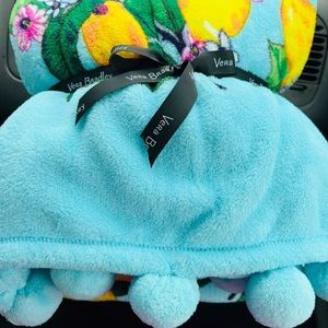Vera Bradley NEW Whimsy Pom Throw Blanket